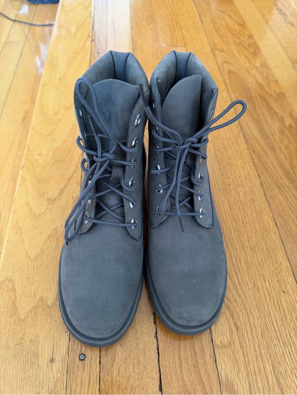 Timberland Men's Dark Gray Lace-Up Work Boots